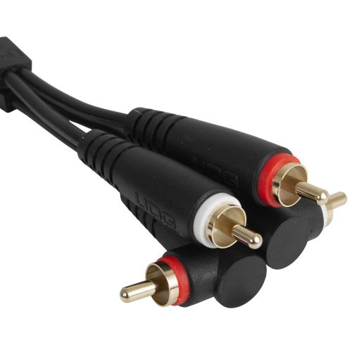 Аудиокабель UDG Set RCA Straight-RCA Angled Black 3m (U97005BL)